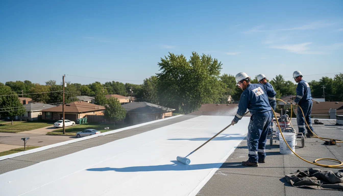 Commercial roof coating in Lake View, IA near me